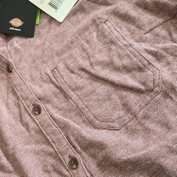 Dickies -Women's Long-Sleeve Plaid Flannel Button  Down Utility Shirt - Picture 3 of 8